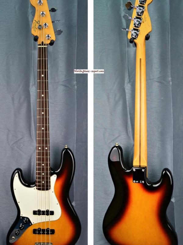 VENDUE... Fender Jazz Bass Standard LH 'gaucher' sunburst 2009 import *OCCASION*