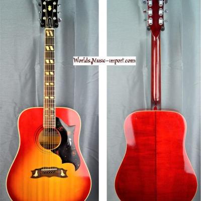 ARIA Folk DOVE Custom Cherry Sunburst 1973 Japon import *OCCASION*