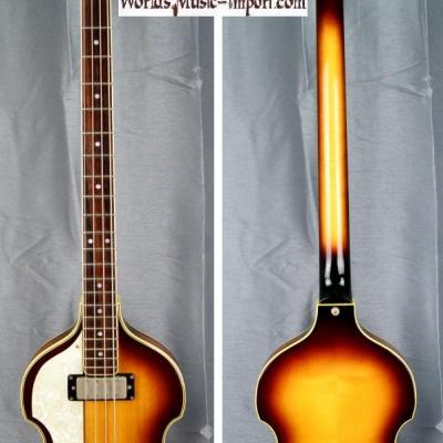 V E N D U E... GRECO Violin Bass VB-500 LH Sunburst 1985 'Gaucher' Beatles japon import *OCCASION*