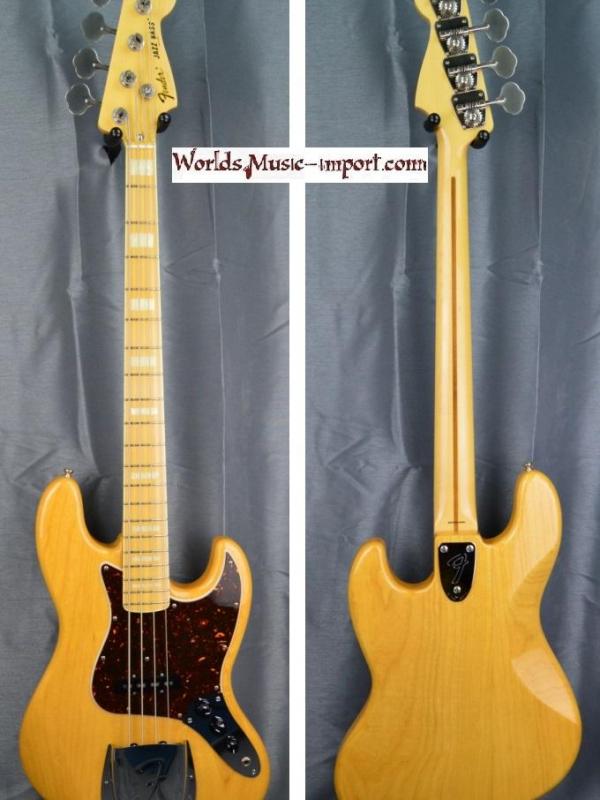 VENDUE... FENDER Jazz Bass JB'75-ASH NAT/M 2010 japon import *OCCASION*