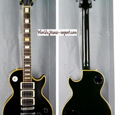 VENDUE... GRECO Les Paul Custom EGC600 HHH Peter Frampton 1977 black japan import *OCCASION*