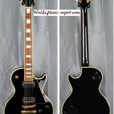 VENDUE... BURNY Les Paul Custom Black RLC 2008 import *OCCASION