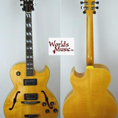 VENDUE... GRECO N-60 Jazz Natural Flame Maple 1977 Japon ES175 copie *OCCASION*