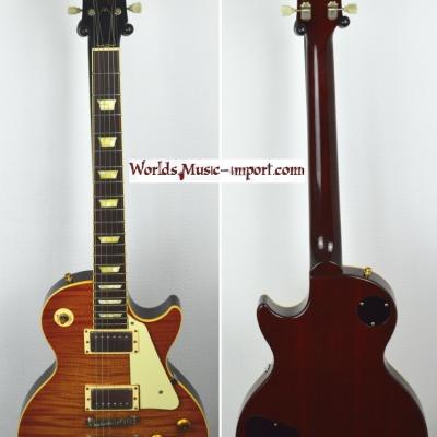 VENDUE... ORVILLE Les Paul Standard Amber Tiger Stripes AA 1996 Japon import  RARE *OCCASION*