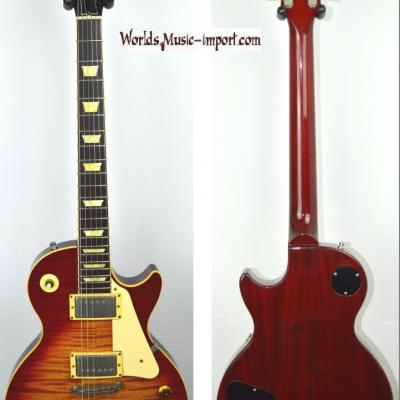 VENDUE... ORVILLE Les Paul Standard Cherry Sunburst Flame Top AA LPS80F 1995 japon Import *OCCASION*