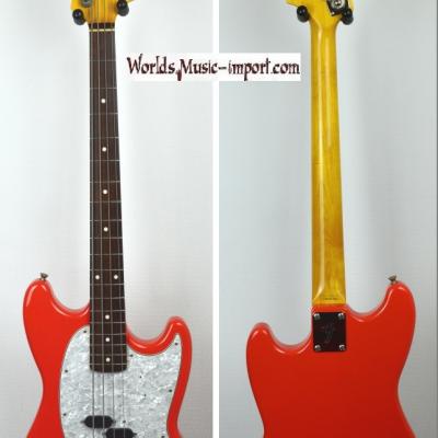 VENDUE... FENDER Mustang Bass MB'98 Fiesta Red '1ère série' 2000 Japon RARE import *OCCASION*