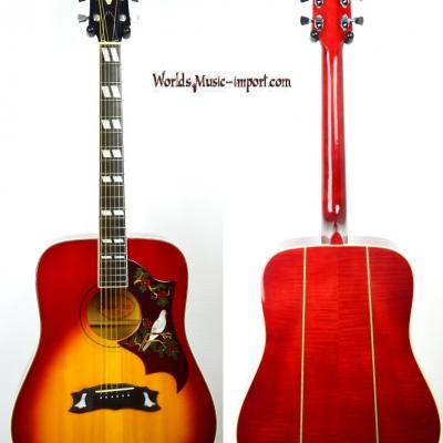 VENDUE... GRECO Acoustic 303 Hummingbird Cherry Sunburst 1973 RARE japon Import *OCCASION*