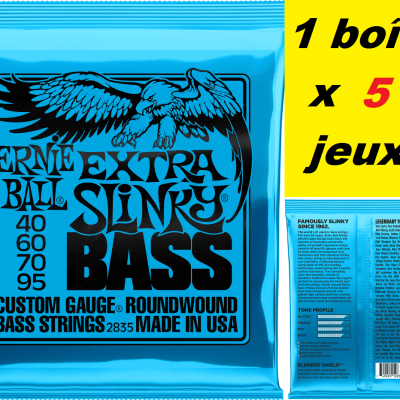 5 x Jeux Ernie Ball basse 40/95 