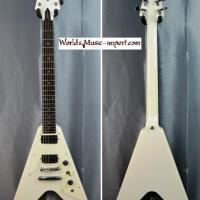 Epiphone gibson flyning v white 1998 korea japan import japon 18 