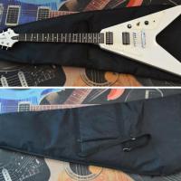 Epiphone gibson flyning v white 1998 korea japan import japon 9 1