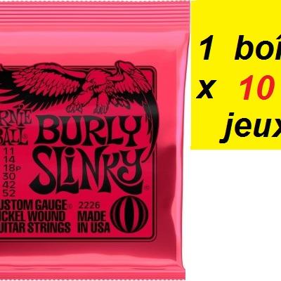 10 x Jeux Ernie Ball électrique 11/52 