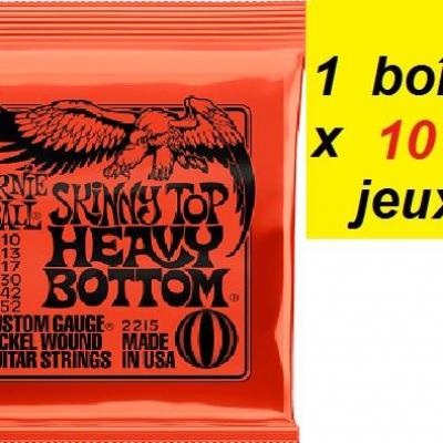 10 x Jeux Ernie Ball électrique 10/52 