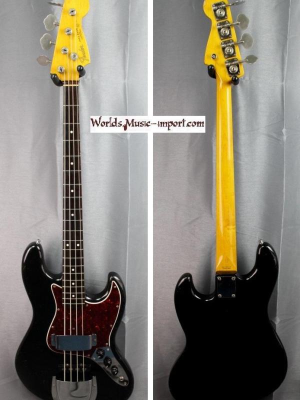 Fender jazz bass jb62 black 2001 japon japan 5 
