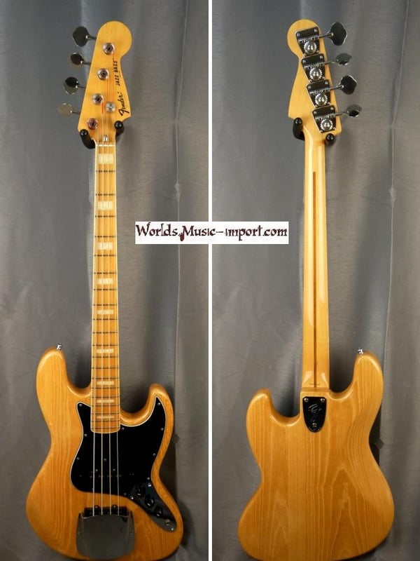 Fender jazz bass jb75 us japon japan ash nat 13 