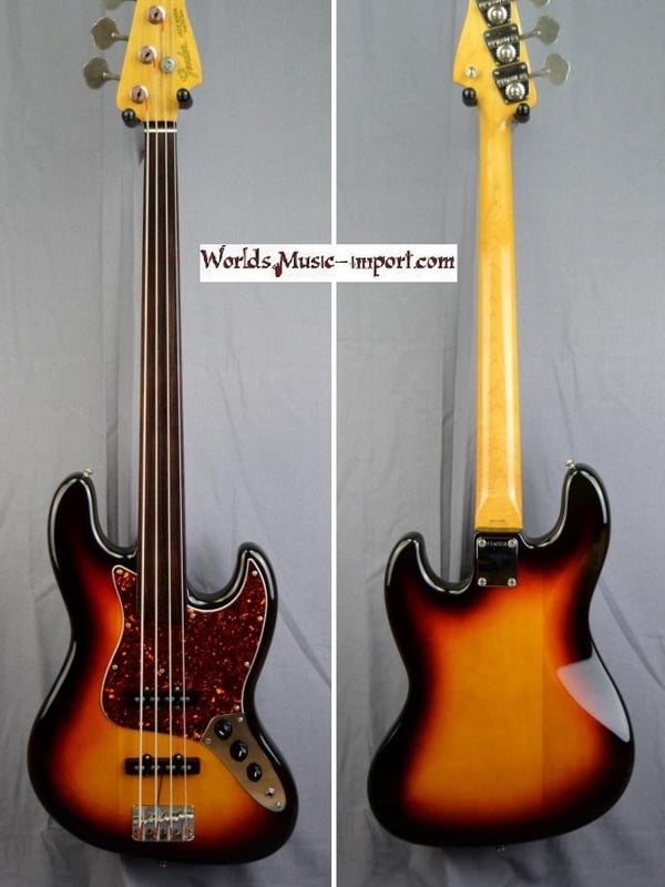 Fender jazz bass jbd62 fl japon japan 1987 fretless 5 