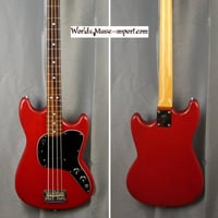 Fender musicmaster bass trans wine red usa 1978 28 