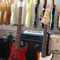Fender precision bass mini mpb 33 1992 sunburst japon 4 