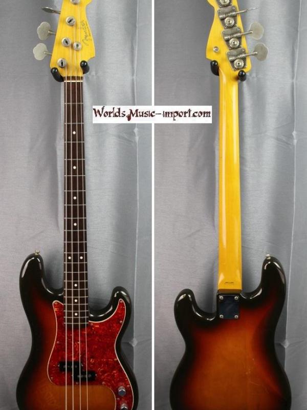 Fender precision bass pb62 3ts nitro domestic 1990 japan japon 25 