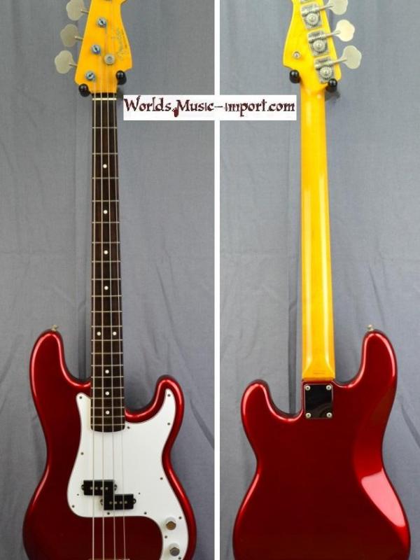 FENDER Precision Bass PB-62' US 2002 - CAR Candy Apple Red - japan import *OCCASION*