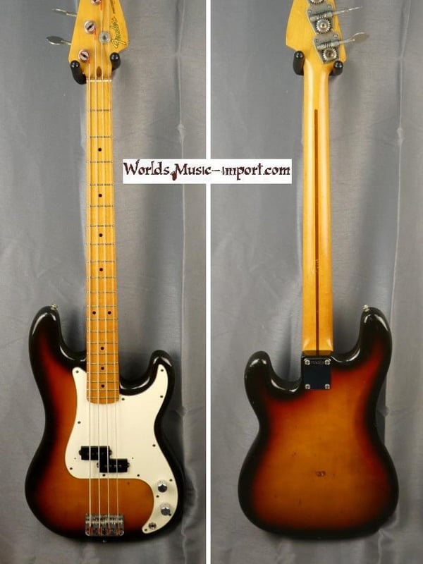 Fender precision bass standard sunburst 1988 japon japan 23 