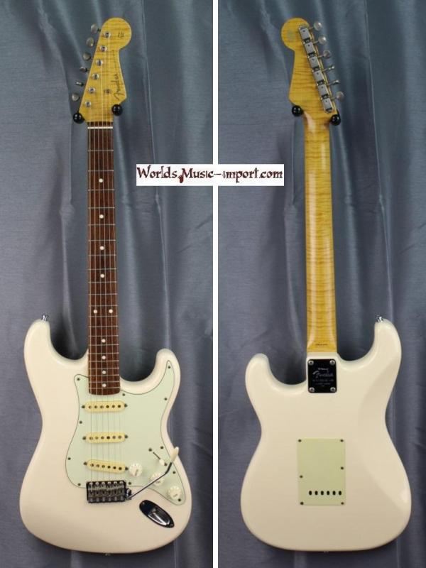 V E N D U E... FENDER Stratocaster ST-62 AS 1994 - VWhite - 40th ann. Fotoflame Nitro RARE japan import *OCCASION*