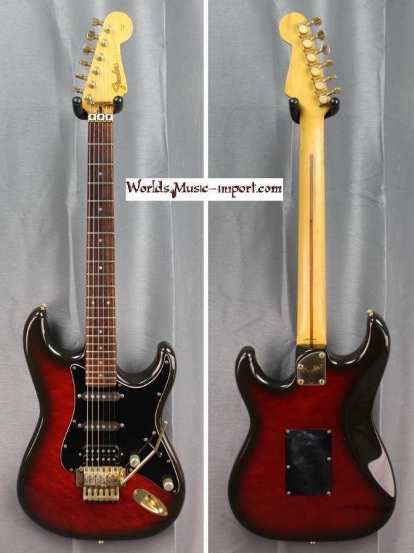 FENDER Stratocaster Floyd STR-80R EX-TREM 1989 - Redburst - Japan Import *OCCASION*