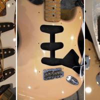 Fender stratocaster st 57 tx 1994 shell pink japan import 17 