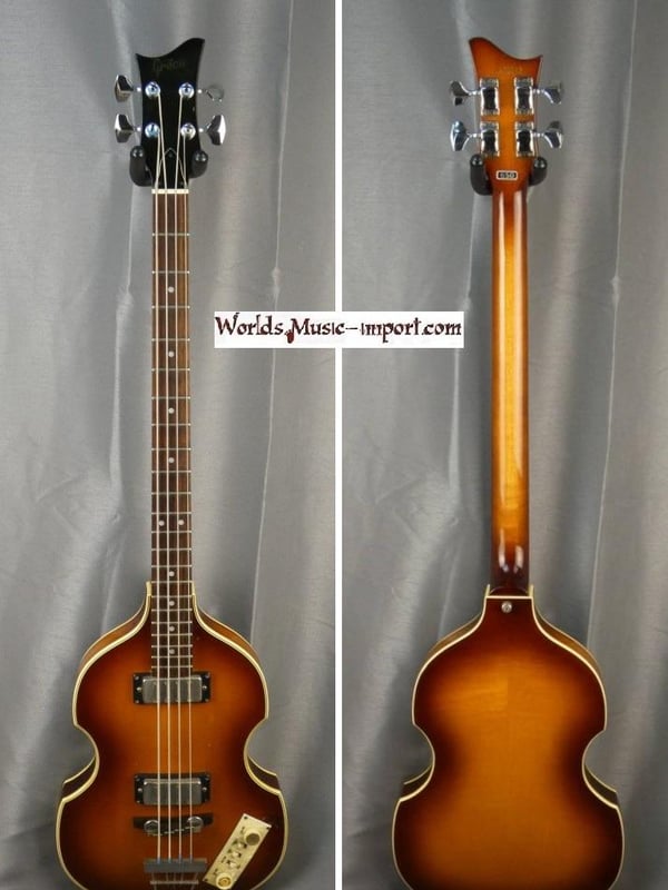 Greco violin bass vb 650 sunburst japon japan 6 