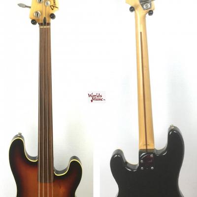 VENDUE... FENDER Bass PBAC-100FL 3TS 1990 Fretless Japon *OCCASION*