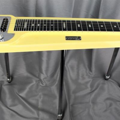 VENDUE... FENDER Lap Steel DELUXE 6 serie Vintage 1990's Ywhite import *OCCASION*