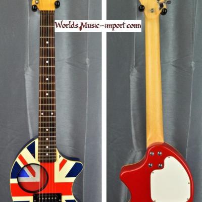 V E N D U E... FERNANDES Mini-guitare ZO-3 Eléphant drapeau ANGLAIS 'rare' import japon  *OCCASION*