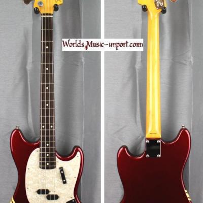 VENDUE... FENDER Mustang Bass MB'98 Racing Competition 2010 OCR Old Candy Aple Red Japan import *OCCASION*