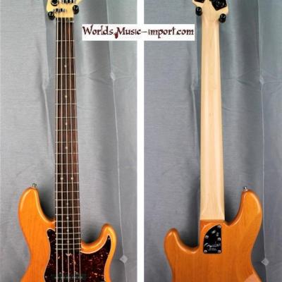 VENDUE... FENDER Jazz Bass V American Deluxe ASH Amber 2008 USA  *OCCASION*
