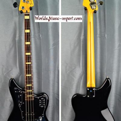 VENDUE... Fender Jaguar Bass Deluxe black 2006 micros Custom Shop Japan import *OCCASION*