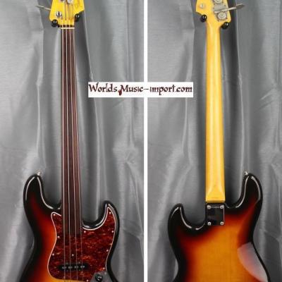 V E N D U E... FENDER Jazz Bass JBD'62-US FL 'fretless' 1986 3TS 