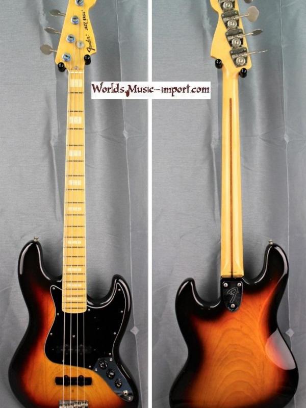 VENDUE... FENDER Jazz Bass JB'75-US Ash 3TS 2002 'Di Marzio' japon import *OCCASION*