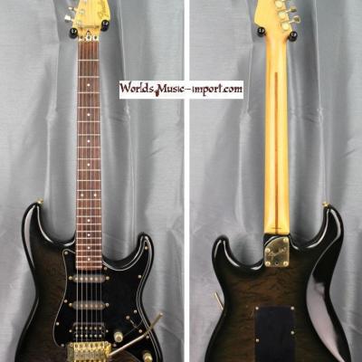 V E N D U E... FENDER Stratocaster STR-75R 1988 Trans Black Brown 'RARE' Floyd Ex-trem japan import *OCCASION*