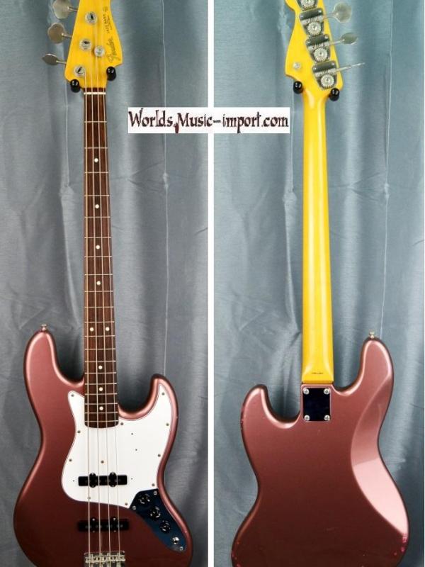 VENDUE... FENDER Jazz Bass JB'62-US 1999 BGM Burgundy Mist 'RARE Color' japan import *OCCASION*