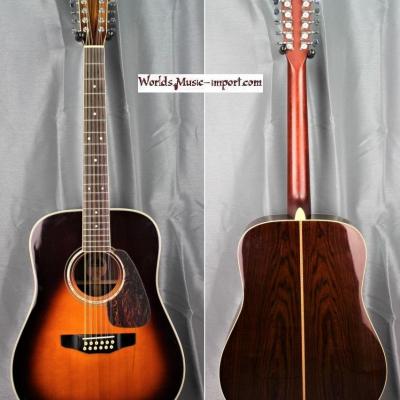 V E N D U E... MORRIS Acoustic 12 cordes M703-12 Sunburst 80's - copy Martin - japon import *OCCASION*